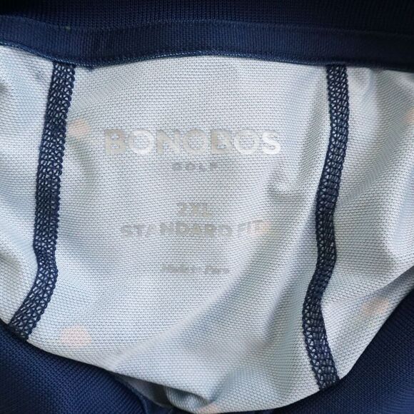 Bonobos Mens Golf Polo Shirt Collared Blue Red Roses Graphic Polyester Size 2XL - Picture 9 of 10